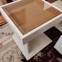 فروش جلو مبلی به همراه چهار عدد عسلی چرخ دار نو|مبلمان خانگی و میز عسلی|محمدیه-قزوین, |دیوار