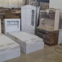 تخت خواب یک نفره کتابخانه دار|تخت و سرویس خواب|اردبیل, |دیوار