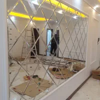 آینه دکوراتیوطرح لوزی مستقیم ازکارخانه کیفیت بالا|آینه|تهران, شوش (باغ آذری)|دیوار