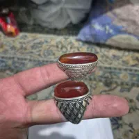 انگشتر عقیق نقره رکاب کاردست امین بادومی آینه کاری|جواهرات|تهران, خرمشهر|دیوار