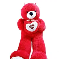 عروسک ۲ متری خرس بزرگ قرمز قلبدار شاسخین ولنتاین