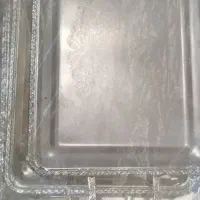 سه عدد سینی طرح نقره