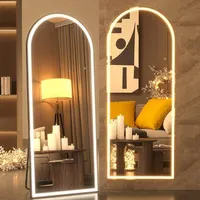 آینه قدی ساده پنجره ای، دفرمه با نورپردازی شهرآرا
