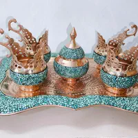 ست سینی قندان فیروزه کوب|صنایع دستی و سایر لوازم تزئینی|اصفهان, محله سفلی|دیوار