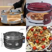 فر برقی ( تنور برقی ) دو المنته ، چراغدار