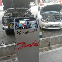 شارژ گاز کولر اتومبیل خودرو با دستگاه، چهارصد