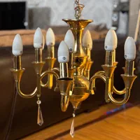۲ عدد لوستر ۶شاخه ۱۲ شعله|لوستر و چراغ آویز|اصفهان, سپاهان‌شهر|دیوار
