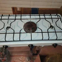 کابینت فلزی همراه صفحه سنگی+ گاز رومیزی قابل حمل