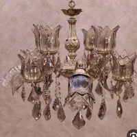 لوستر واژگون2 برنز برنزی|لوستر و چراغ آویز|کرج, حصارک بالا|دیوار