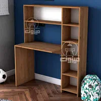 میز تحریر کتابخانه دار مدل گیسو یک قهوه ای|میز تحریر و کامپیوتر|تبریز, |دیوار
