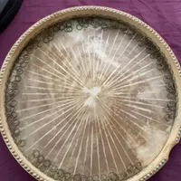 دف پوستی با کاور و کتاب