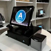 صندوق فروشگاهی + فیش پرینتر + بارکد
