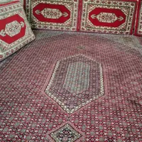 دو عدد قالی نه متری و دو دست پشتی در حد نو|فرش|سنندج, |دیوار