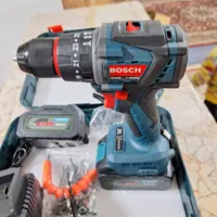 دریل شارژی آلمانی BOSCH قوی براشلس دلر چکشی|ماشین‌آلات صنعتی|مشهد, امیرآباد (بصیرت)|دیوار