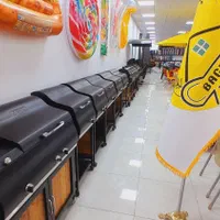 باربیکیو ۵۰ گازی/درب پیانویی/سینی بغل چرخ دار