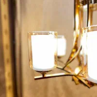 لوستر مدرن مدل پیچک|لوستر و چراغ آویز|کرج, حصارک بالا|دیوار