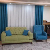 پرده پانچ حریرمخمل رنگی کد۲۶۶|پرده، رانر، رومیزی|اصفهان, ردان|دیوار