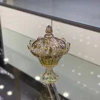 سرویس پذیرایی کریستال ۱۲ نفره طرح برگ رنگ شامپاینی|ظروف سرو و پذیرایی|تهران, شوش|دیوار