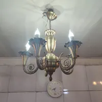لوستر برنزی|لوستر و چراغ آویز|بیرجند, |دیوار