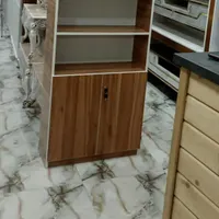 قفسه کتابخانه  ۴طبقه دربدار صنایع چوب و فلز حنفی|کتابخانه، شلف، قفسه‌های دیواری|قم, نیروگاه|دیوار