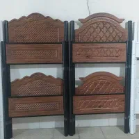 تخت خواب دو طبقه وکیوم /آنتیک طلایی/|تخت و سرویس خواب|اصفهان, هفتون|دیوار