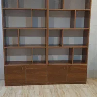 کتابخانه و قفسه چوبی|کتابخانه، شلف، قفسه‌های دیواری|کرج, حصارک بالا|دیوار