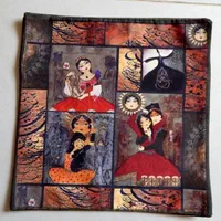 کوسن سنتی مخمل جدید طرح کاشی و گل و مرغ|رختخواب، بالش، پتو|تهران, منیریه|دیوار