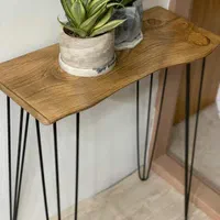 میز کنسول چوبی روستیک کنسول و آینه