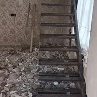 نرده راه پله ساده مستقیم گرد تکشاستی پله آهنی|مصالح و تجهیزات ساختمان|مشهد, شهید آوینی|دیوار