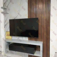 شلف پنل دیوارپوش باکس کشو میز تلویزیون پایه دیواری|کتابخانه، شلف، قفسه‌های دیواری|تهران, نیروی هوایی (پیروزی)|دیوار