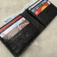 کیف پول جیبی کوچک چرم گاوی کروکودیلی دست دوز|کیف، کفش، کمربند|تهران, شهران شمالی|دیوار