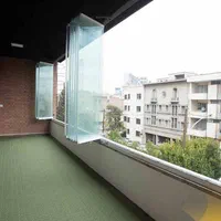 شیشه بالکنی ریلی و تاشو با فریم ترک