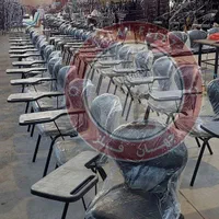 صندلی دانشجویی/محصلی/دانش آموزی آموزشی چرم (مشکی)|صندلی و نیمکت|رباط‌کریم, |دیوار