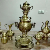 سماور زغالی ماهنوش برنجی ۱ گازی ذغالی سماوری منقل|سماور، چای‌ساز، قهوه‌ساز|مشهد, امام خمینی|دیوار