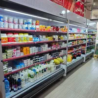 گاز یخچال پرده هوا خرید فروشگاهی قفسه روباز