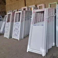 درب آلومینیوم در آلومینیومیupvc انباری نصب روی4چوب|مصالح و تجهیزات ساختمان|شیراز, میانرود|دیوار