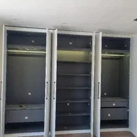 طراحی و اجرای تخصصی کمد دیواری|کتابخانه، شلف، قفسه‌های دیواری|کاشان, شهرک امیرالمومنین|دیوار