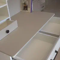 میز تحریر کتابخانه دار مدل ساحل|میز تحریر و کامپیوتر|کرج, مصباح|دیوار