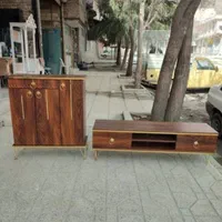 جاکفشی سه در و میز تلویزیون ست|جاکفشی، کمد، دراور|کرج, اسلامآباد|دیوار