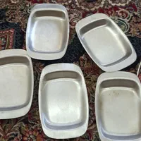 ۵ الویه خوری استیل و ۱ چرخ گوشت قدیمی برنده ملله|کلکسیون اشیاء عتیقه|ری, سیزده آبان|دیوار