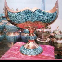 کشکول مس فیروزه کوب|صنایع دستی و سایر لوازم تزئینی|اصفهان, محله سفلی|دیوار