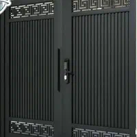 ورودی باغچه درب باغی ویلایی فلزی آهنی باغ پارکینگ