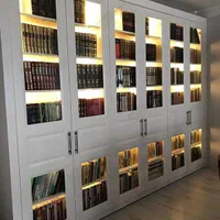 کتابخانه دیواری چوبی دربدار شیشه خور ممبران|کتابخانه، شلف، قفسه‌های دیواری|تهران, اتحاد|دیوار