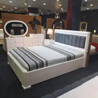 تخت دو نفره سفید / دیاموند|تخت و سرویس خواب|قشم, |دیوار