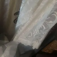 پرده پذیرایی با والان و استری سالم میباشد|پرده، رانر، رومیزی|فردیس, |دیوار