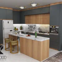 کابینت سرمه ای هایگلاس مدرن|مصالح و تجهیزات ساختمان|مشهد, جانباز|دیوار
