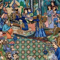تابلو فرش دستباف ۶ متری سلطان محمود وفردوسی شاهکار|تابلو فرش|تهران, پونک|دیوار