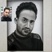 سفارش نقاشی سیاه قلم ،مداد رنگی و رنگ روغن