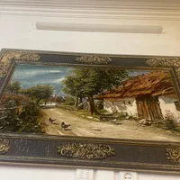تابلو منظره بسیار زیبا کاملا سالم