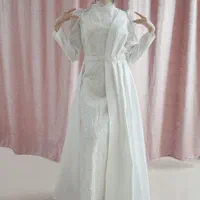 دامن کلوش ساتن حریر عروس مجلسی محضری